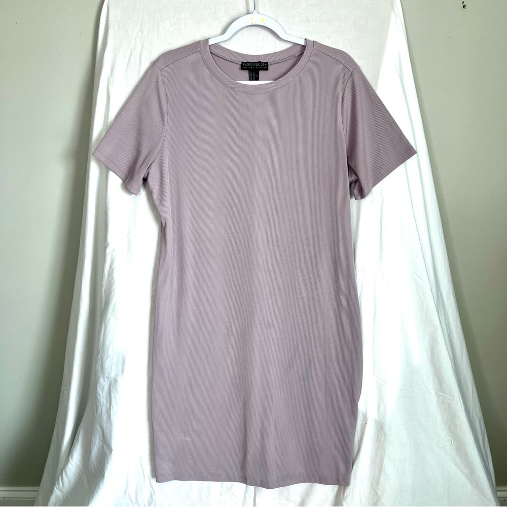 FOREVER 21 | Lavendar Ribbed Body Con Dress Sz 2X